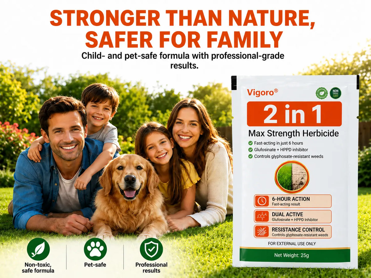 🔥 Advanced 2-in-1 Pro+ Herbicide | Upgraded Formula for 6-Hour Rapid Kill, Root Eradication & Destroys Glyphosate-Resistant Weeds KB