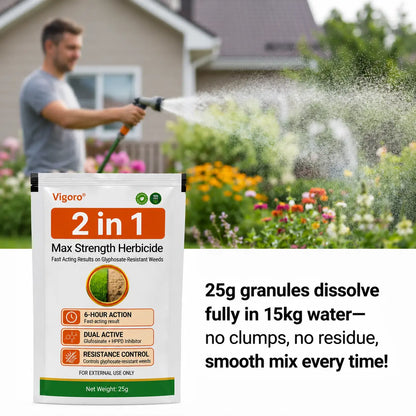 🔥 Advanced 2-in-1 Pro+ Herbicide | Upgraded Formula for 6-Hour Rapid Kill, Root Eradication & Destroys Glyphosate-Resistant Weeds KB